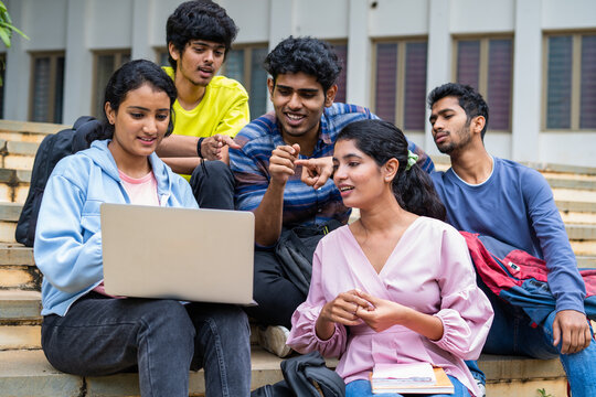 College students engaged in a discussion about obtaining Direct Admission in SRM University for their higher education.